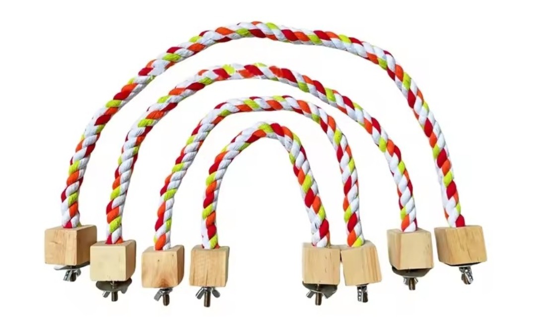 Rope perch - Orange & White